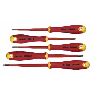 Felo 41385398 Set of dielectric screwdrivers Ergonic E-SLIM SL/PZ, 5 pcs